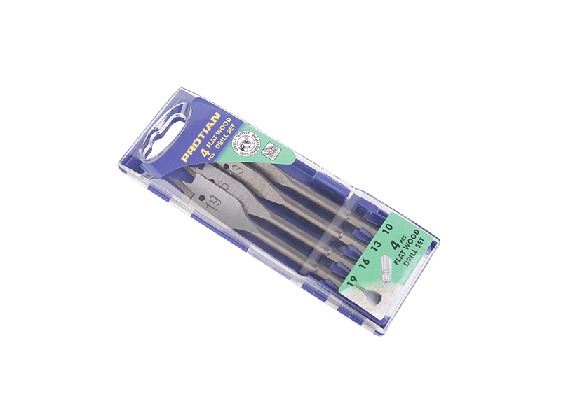 Woodworking gray three-point paddle drill bit set