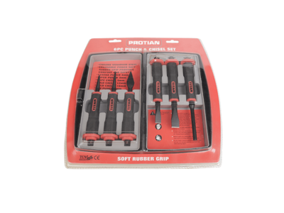6 PC  PUNCH AND CHISEL SET