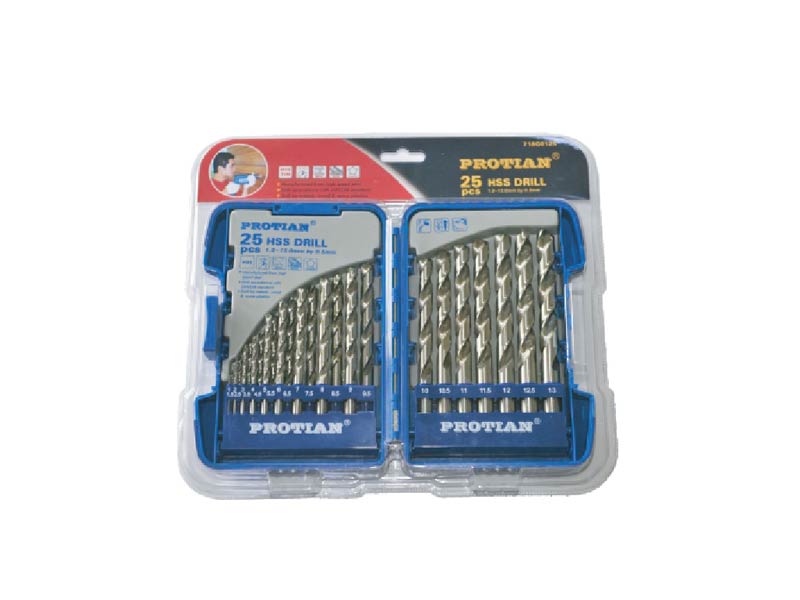 718G0125-25PCS HSS TWIST DRILLS